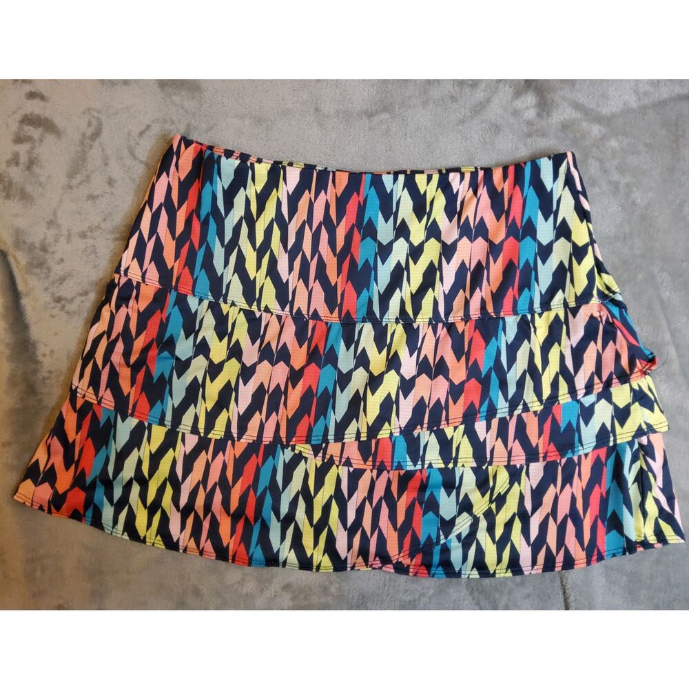 #380 Excellent Pre-Loved Women's Lucky in Love  Scallop Tennis Skort Size L (12)